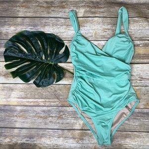J Crew Ruched One Piece Bathing Suit